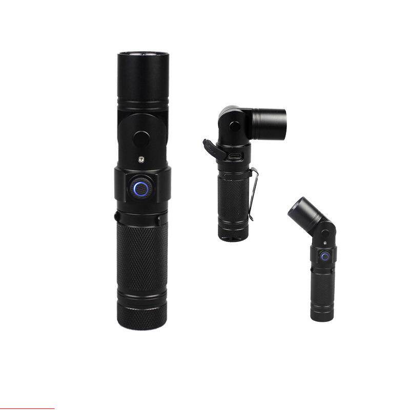 SW2103转角款微型防爆电筒 灯头可0-180°调节角度底部带磁力吸附