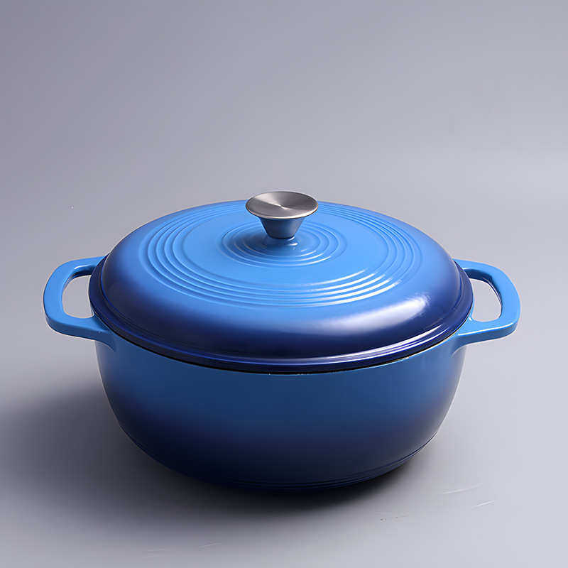 铸铁珐琅锅搪瓷汤锅加深荷兰锅蓝色红色炖锅带螺纹图案平底面包锅,厨房/烹饪用具,汤锅/汤桶/卤肉桶,淘宝优惠券,粉丝福利购,淘宝优惠卷