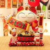 电动猫摇手财摆件开业大铺号店收银台家OY694439居客厅乔迁礼品自