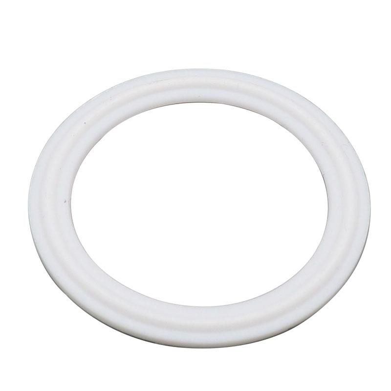 卫生级快装卡盘四氟垫片 聚四氟乙烯快装密封垫 卡箍密封圈PTFE