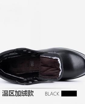 正品冬季正装闲休兵士绒皮鞋羊毛男靴棉皮鞋男加厚防滑高筒棉皮靴