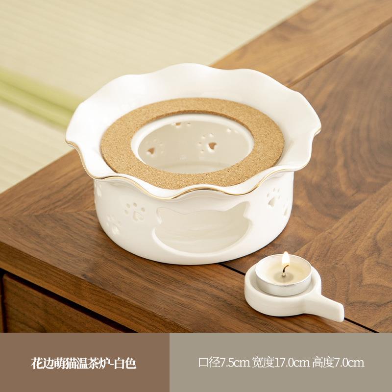 花茶壶蜡烛加热煮茶炉茶具套装酒店家用保温围炉电陶炉玻璃烧水壶