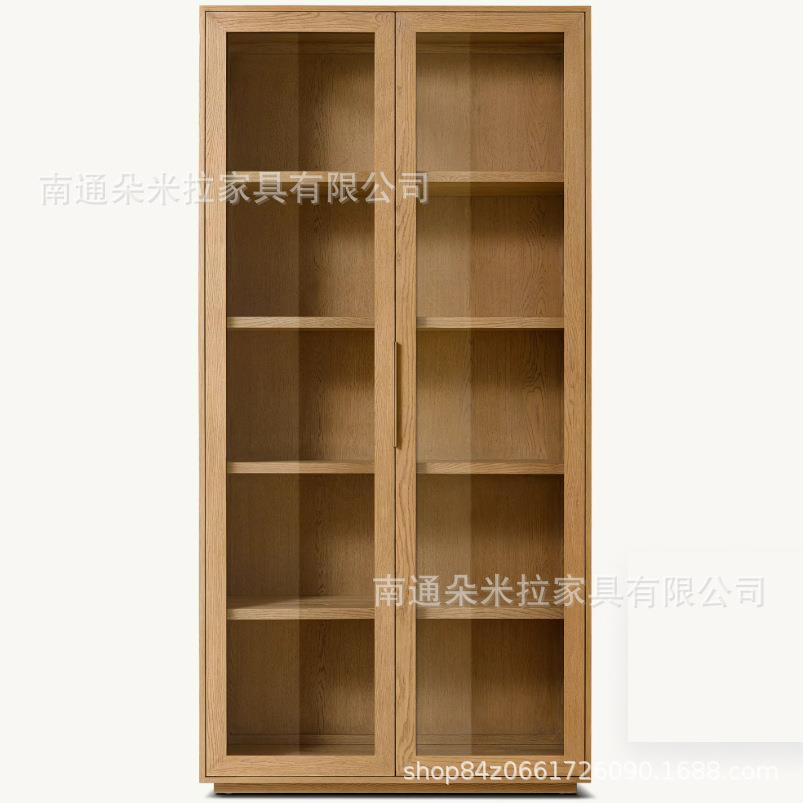 RH美式高端豪华书柜客厅餐边柜储物柜美式乡村家用书柜储物柜