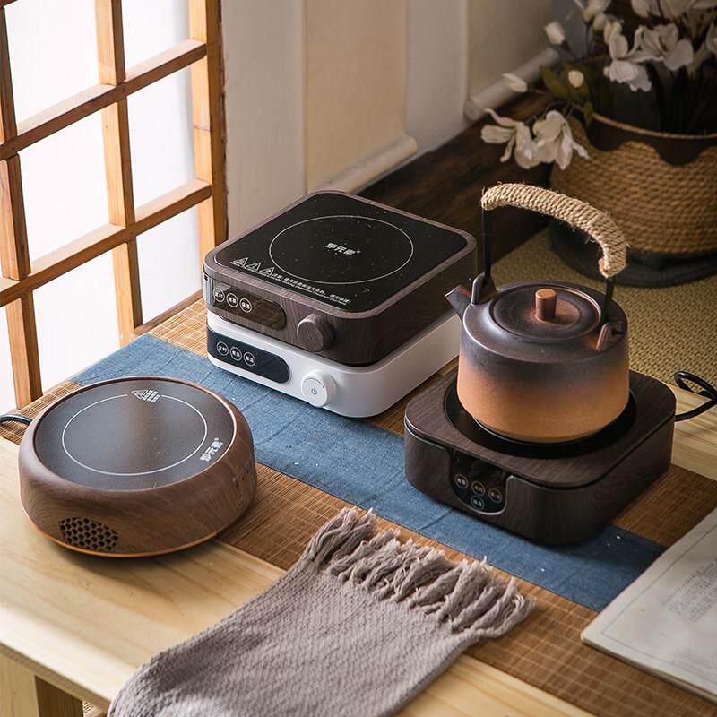炉元素家用电陶炉煮茶器触控旋钮红外加热烧水保温静音泡茶炉黑晶