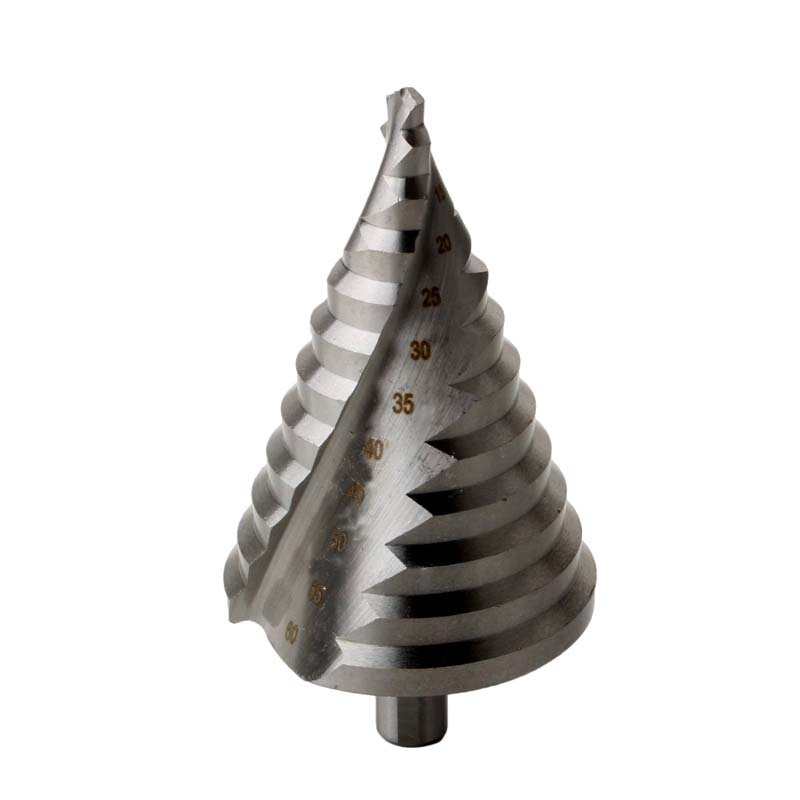 螺旋槽阶梯钻头宝塔钻头6-60mm开孔器大号银色塔钻三角钻大号钻头