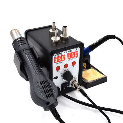 创美威8586无铅恒温焊台双用数显电烙铁台手机返修台