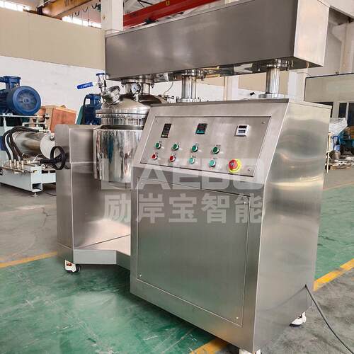 计励岸宝非标设50L高粘框度物降料真空加热式刮壁电动升搅LJB50拌