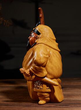 新中玄关宅摆件关公关二爷旺中式FVE式家居客厅茶室招财装新饰工