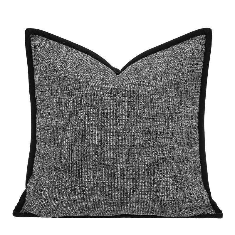 现代简约黑灰色抱枕设计师样板房靠枕高级感沙发靠垫床上靠包方枕,居家布艺,靠垫/抱枕,淘宝优惠券,粉丝福利购,淘宝优惠卷