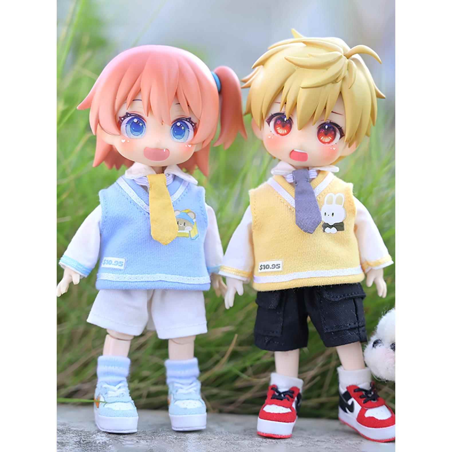 OB11娃衣 名画合集单品 gsc上衣阿巳 素体 12分BJD molly娃娃衣服