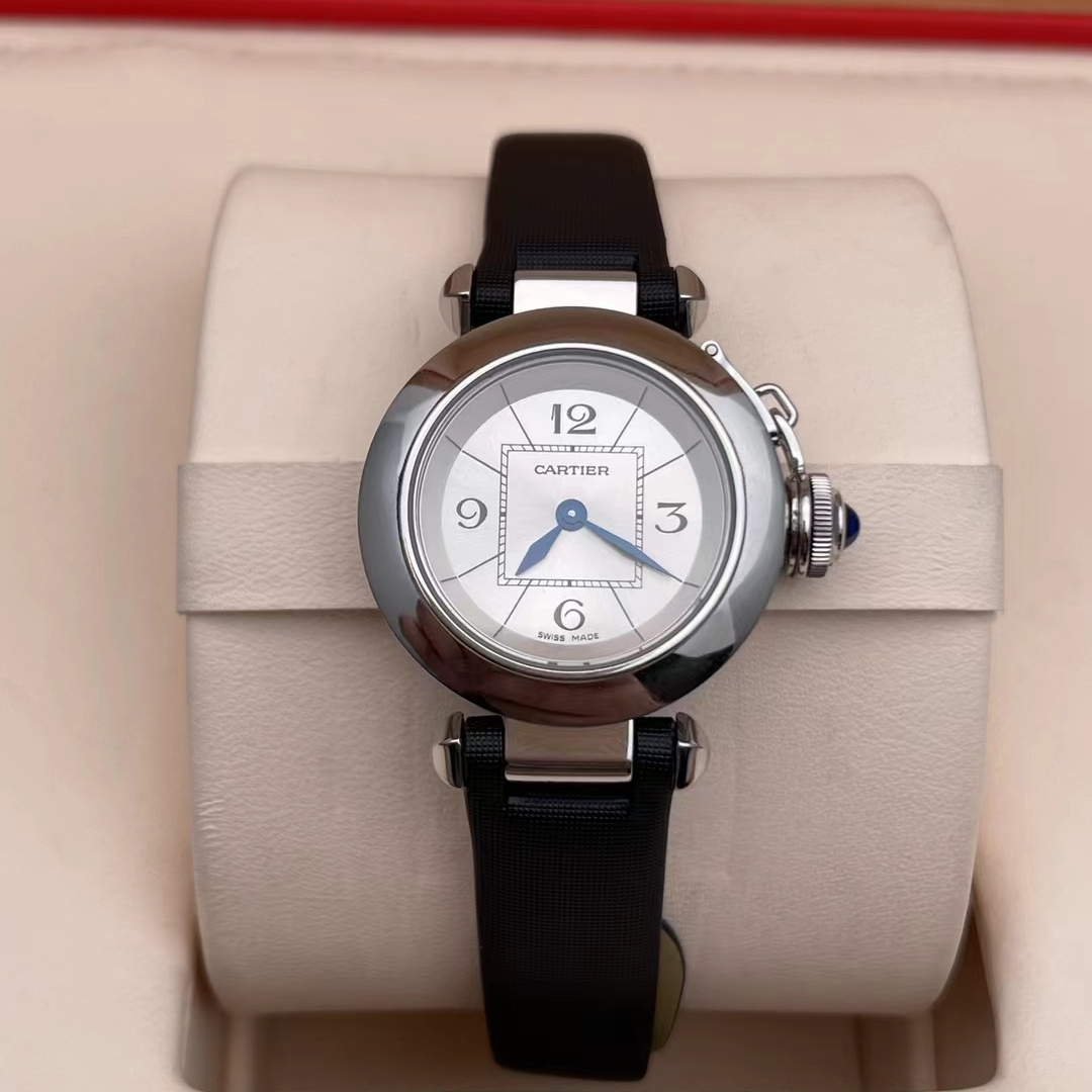 公价24400】98新卡地亚帕莎W3140025石英女士手表27mm正品二手