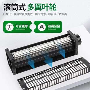 厂家直销50系列DC12V 24V横流贯流滚筒式超长静音防水风机风扇