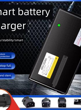 适用 奇蕾电动车电瓶充电器48V12ah20AH60V72V30AH 三轮车智能