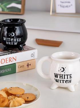 陶瓷巫婆咖啡杯鬼节女巫马克杯陶瓷万圣节马克杯Witches brew mug
