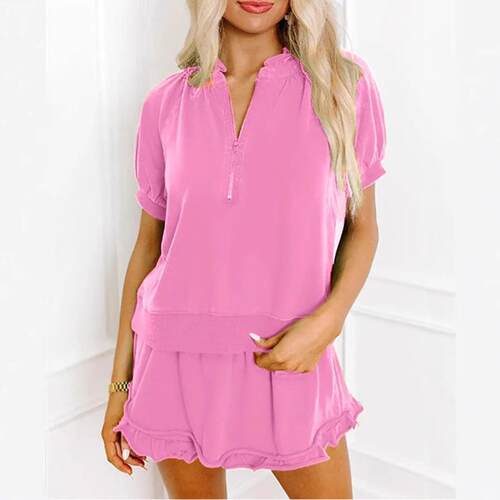 2026 Spring/Summer Women'S Casual 2-Piece Set - Adjustable