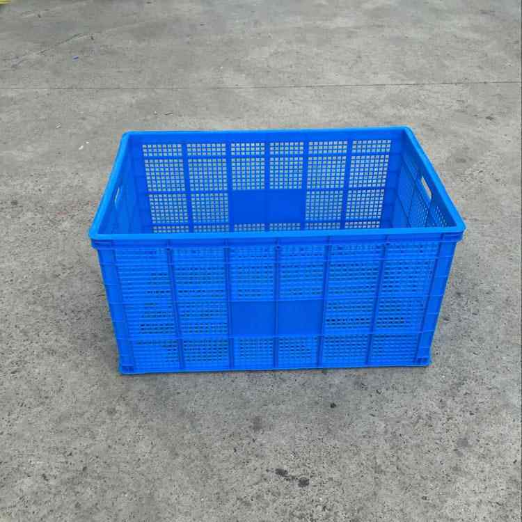 蓝色一米筐胶框塑塑中转筐长方形号新料加1米筐厚大料筐
