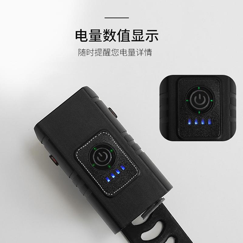 新款直销亚马逊自行车前灯T6带电量显示跨境车灯近远光山地自行车