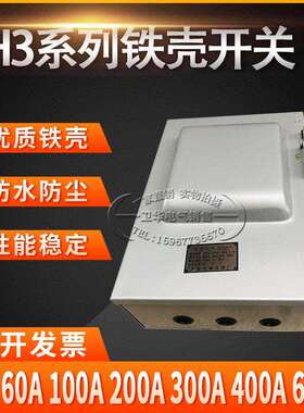 HH3-30A 60A 100A 150A 200A 300A低压封闭式铁壳开 关负荷开 关