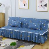 全包盖沙发套罩可折叠防滑四季 通用简易小型单人三人两用无扶手套