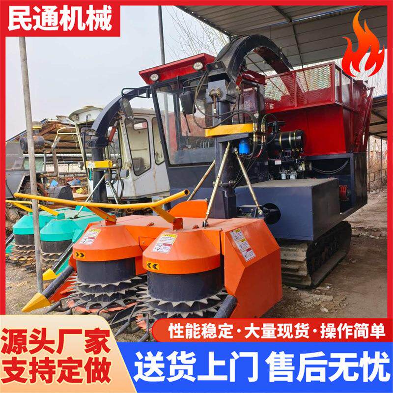 养殖牛羊青储饲料收割机玉米秸秆牧草青储机小型圆盘式青储机
