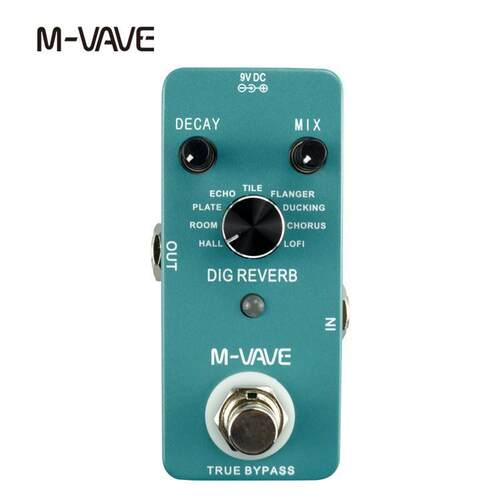 吉他单块效果器 DIG REVERB 混响效果器 数字音频处理器