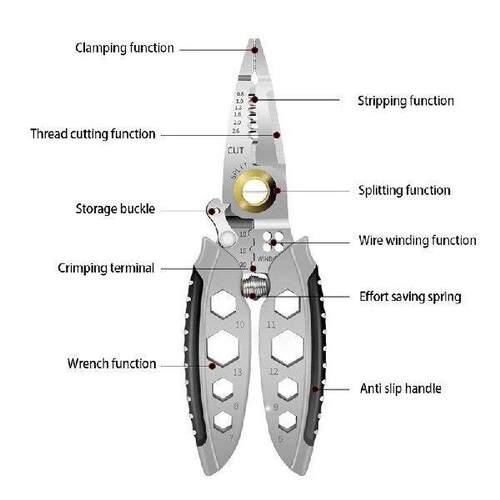 Multipurpose Wire Stripper Stripper Cable Terminal Crimping
