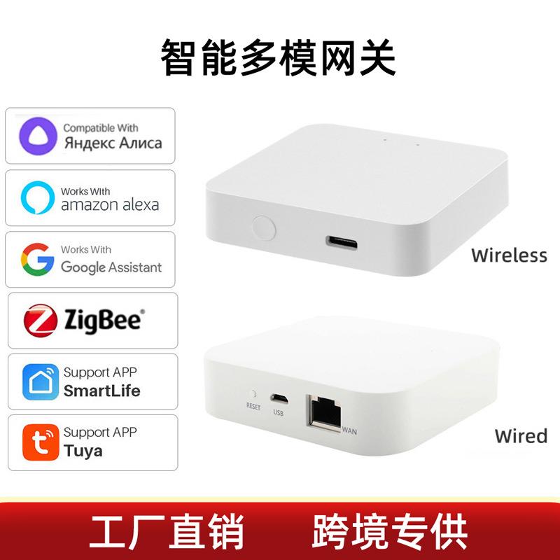 Tuya涂鸦zigbee网关 蓝牙Mesh智能家居控制中心 Mini多模智能网关