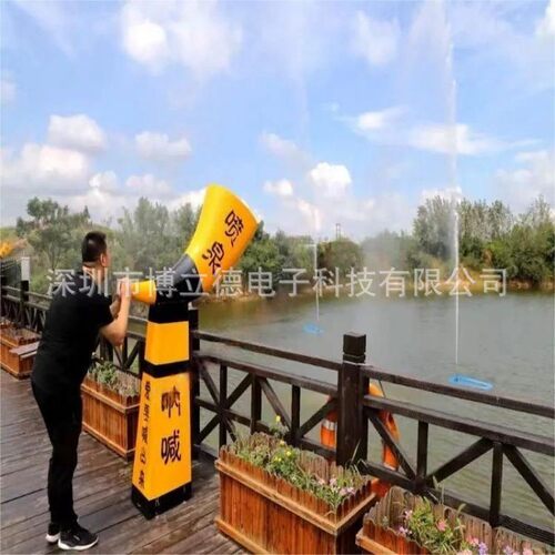 喷泉景区网红打卡声控感应互动号角高声呐喊数控设备景观厂家敲鼓