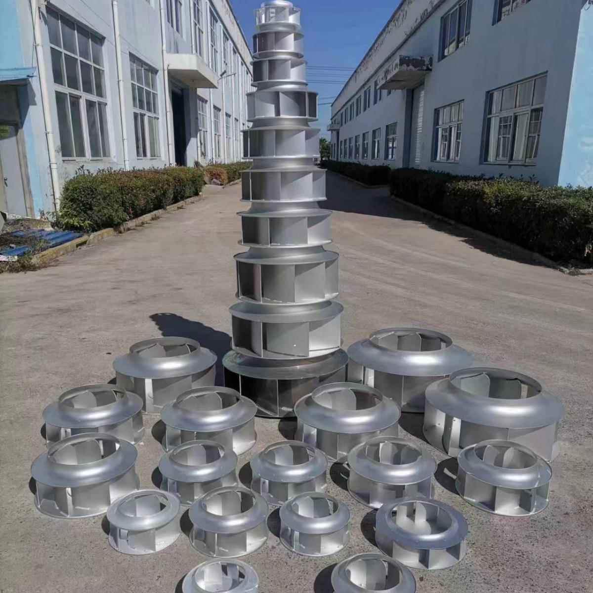 4-79离心叶轮铝合金管道风轮工业除尘食品机械风机叶轮工厂直销