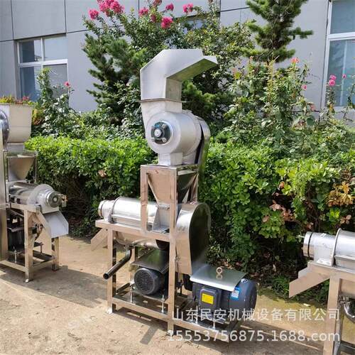 大型生姜洋姜榨汁机商用雪梨螺旋压榨机沙棘果冻梨破碎脱汁机