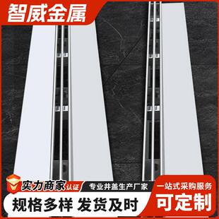 防漏条形盖 不锈钢成品排性水沟U水型槽可定缝953隙排沟线排水沟式