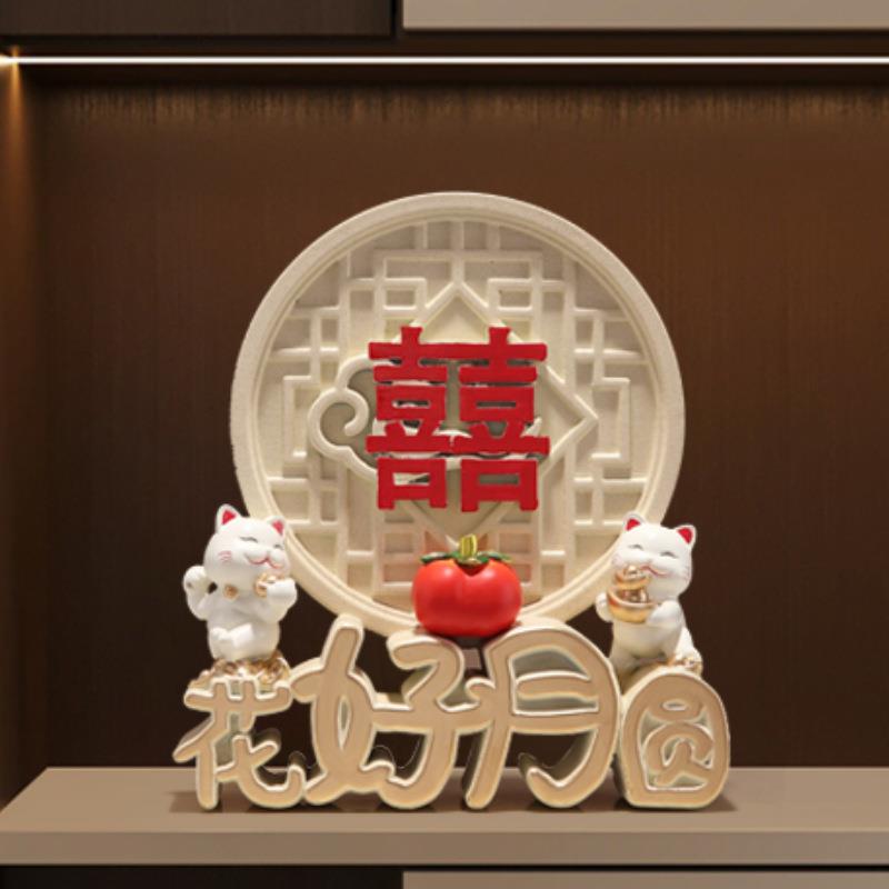 白头偕老花好月圆结婚订婚新婚庆婚房摆件工艺品送礼好物2025新款