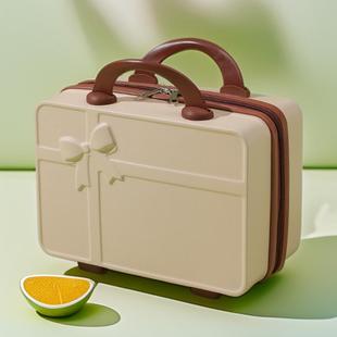 化妆箱女14寸手提行李箱包伴手礼小型轻便可挂旅行箱迷你收纳箱子