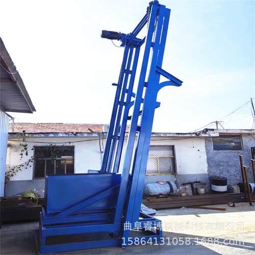 煤块单斗提升机机械污泥提升机地坑水泥翻斗式上料机