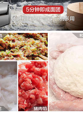 和面机商用5 10 25 50和面机15公斤全钢自动揉面机钢活面粉搅拌机