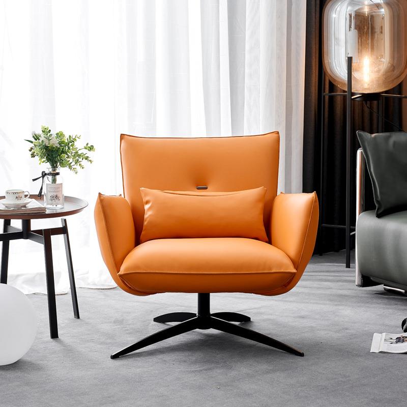 人意大利设计皮布单561沙发北椅客奢厅轻欧风简约可旋转懒人休闲