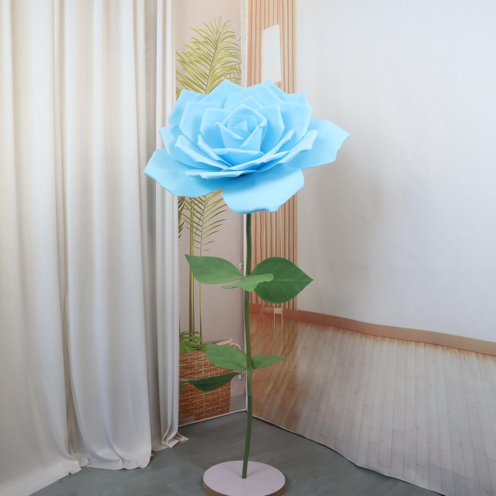 大型仿真玫瑰花婚庆装饰景区树木装饰网红打卡道具泡沫花套装