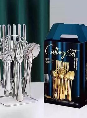 western other tableware steak cutlery set knife fork spoon