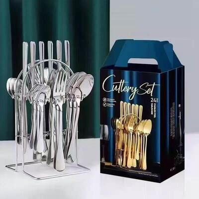 western other tableware steak cutlery set knife fork spoon