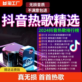 汽车载u盘无损高音质(高音质)2024抖音歌曲车用，dj高品质音乐优盘高清老歌