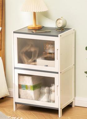 W7床头简约现代置边物架床小型柜子收柜327CHMZW纳柜实木储物易柜