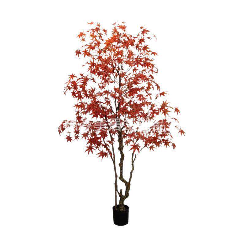 仿真枫树盆栽大型植物红枫树室内庭院软装造景植物装饰摆放树