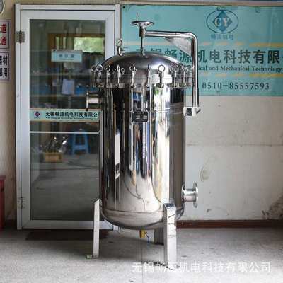 不锈钢袋式过滤器滤除悬浮物沉积物颗粒杂质多袋精密布袋过滤器