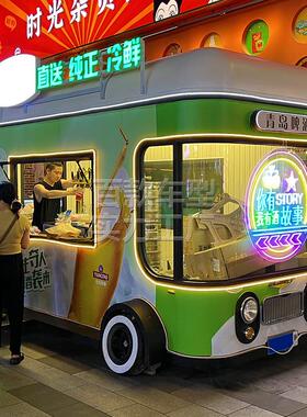景区网红打卡餐车夜市美食车户外商业街售卖车移动多功能小吃车