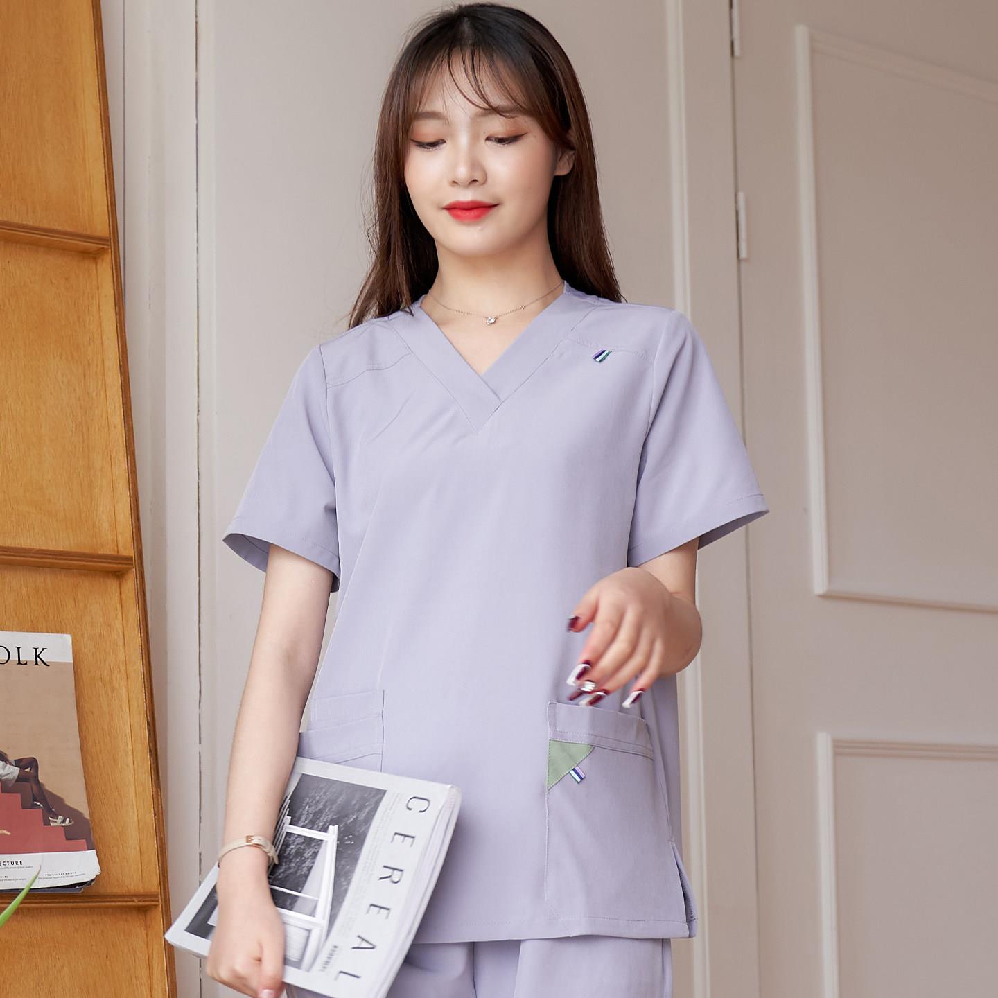手术衣医护人员洗手衣医生工作服手术服女医用刷手服手术室短袖