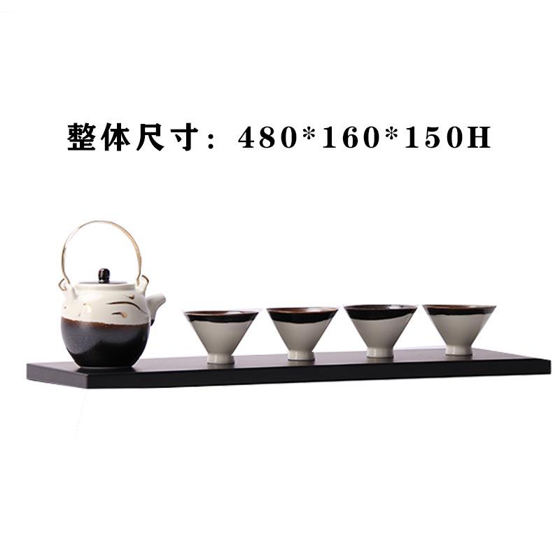 创意新式瓷茶具托盘板桌面中组合摆件客厅DER茶几茶室样房书房陶