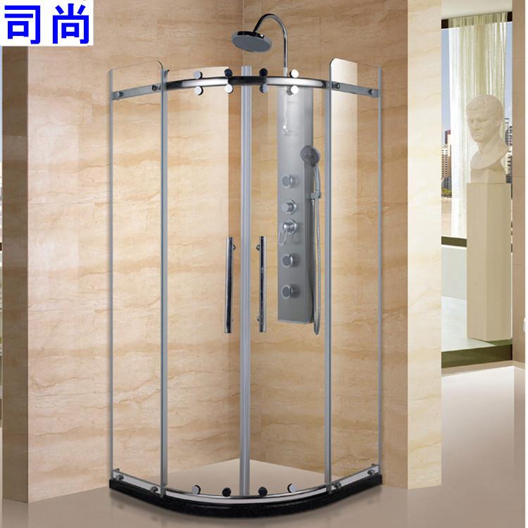 外贸出口整体浴室304不锈钢简易淋浴房移门showerroomS6044