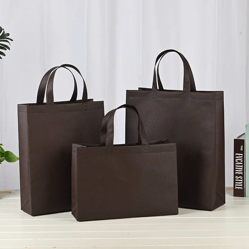 现货立体热压空白纯色广告手提无纺布袋节日万圣节礼品袋logo可印