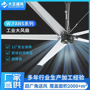 工業(yè)強(qiáng)力大型吊扇 w.fans工業(yè)大風(fēng)扇 體育館倉庫超市自然通風(fēng)降溫