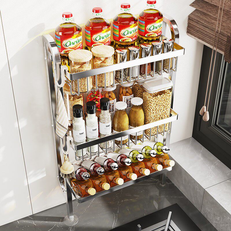 壁挂收纳架厨房碗盘沥水调料水槽台面窄边吸盘上墙免打孔置物架